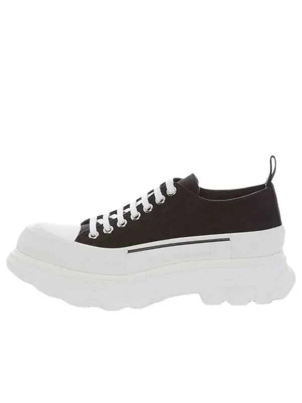 Кроссовки tread slick low lace up 'black white' fw21 Alexander Mcqueen — изображение 1 из 4, белый/черный