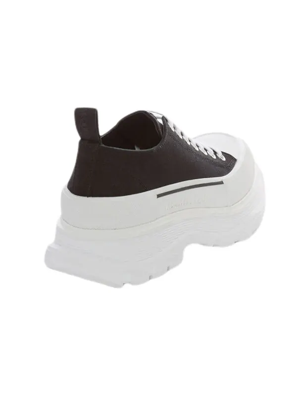 Кроссовки tread slick low lace up 'black white' fw21 Alexander Mcqueen — изображение 2 из 4, белый/черный