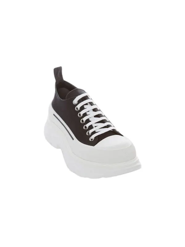 Кроссовки tread slick low lace up 'black white' fw21 Alexander Mcqueen — изображение 3 из 4, белый/черный