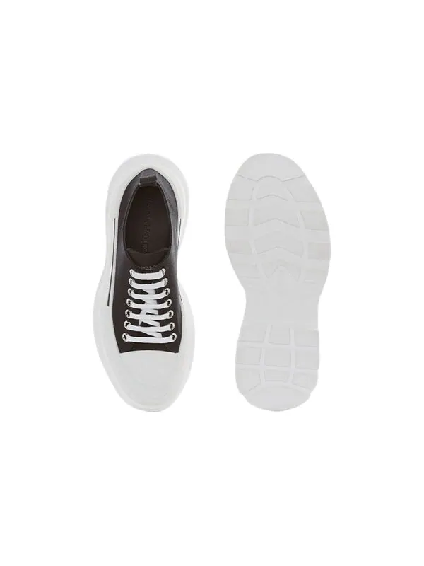 Кроссовки tread slick low lace up 'black white' fw21 Alexander Mcqueen — изображение 4 из 4, белый/черный