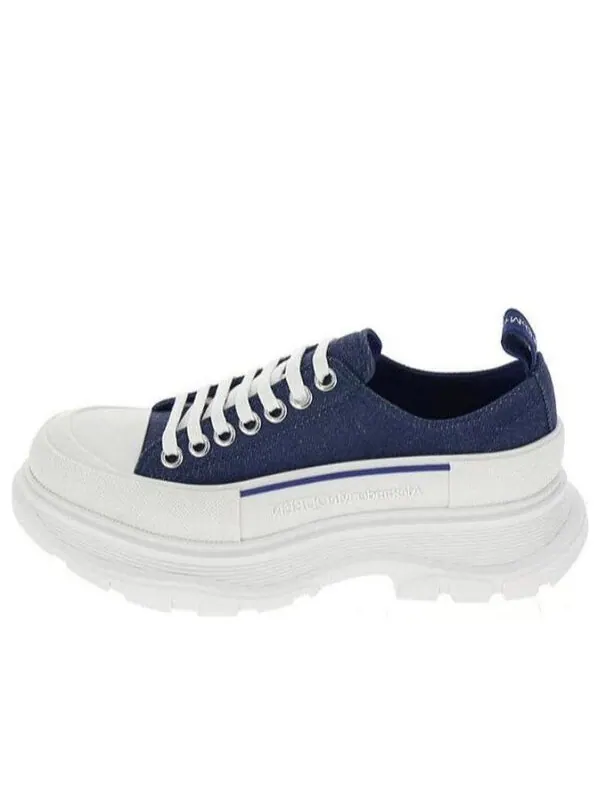 Кроссовки tread slick lace up sneakers 'blue denim' Alexander Mcqueen — изображение 1 из 4, синий джинсовый синий