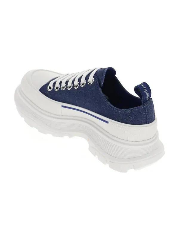 Кроссовки tread slick lace up sneakers 'blue denim' Alexander Mcqueen — изображение 3 из 4, синий джинсовый синий