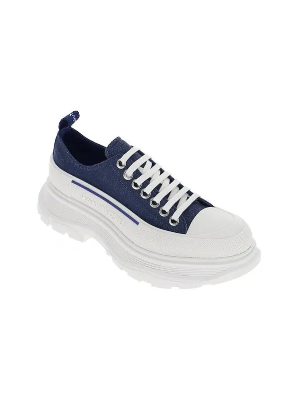 Кроссовки tread slick lace up sneakers 'blue denim' Alexander Mcqueen — изображение 4 из 4, синий джинсовый синий