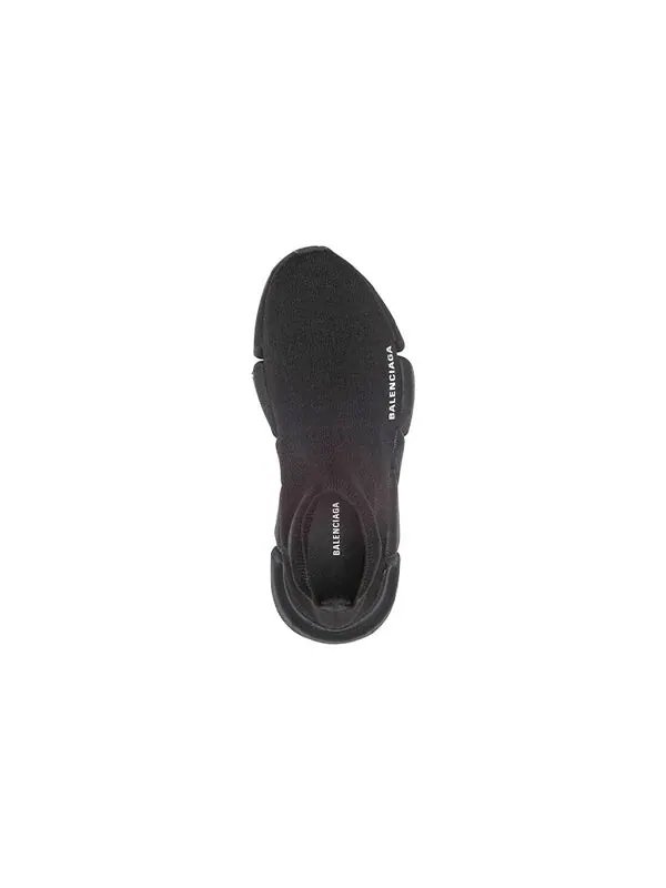 Кроссовки speed 2.0 sneaker 'black recycled knit' Balenciaga — изображение 3 из 4, черный/белый