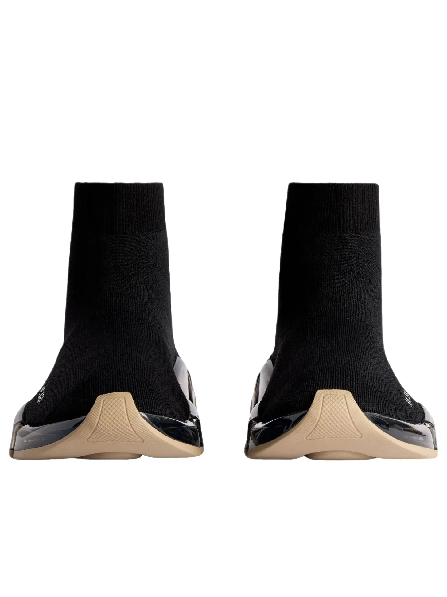 Женские кроссовки с прозрачной подошвой Balenciaga Speed 2.0 — изображение 4 из 7, черный