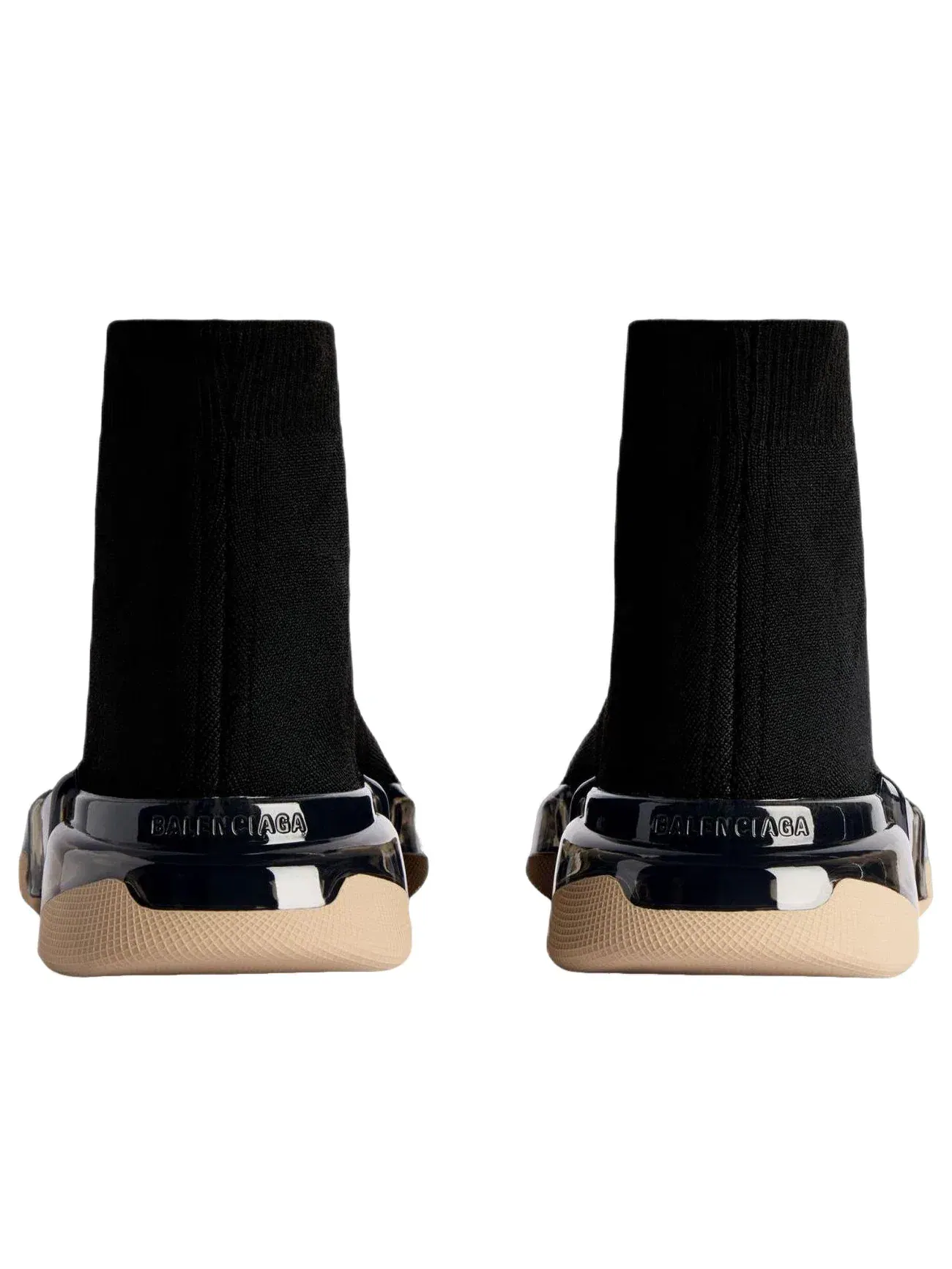 Женские кроссовки с прозрачной подошвой Balenciaga Speed 2.0 — изображение 6 из 7, черный