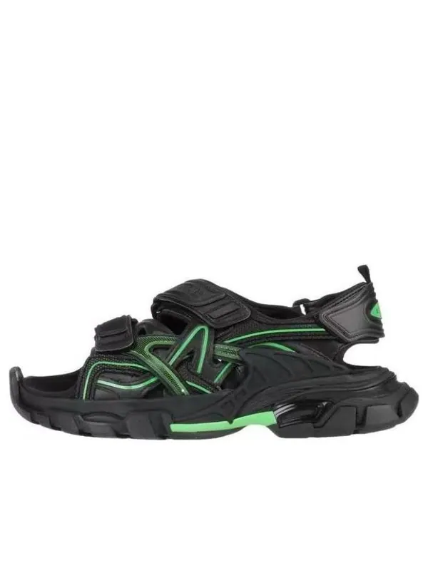 Сандалии track 2.0 sandals 'black green' Balenciaga — изображение 1 из 4, черный/зеленый