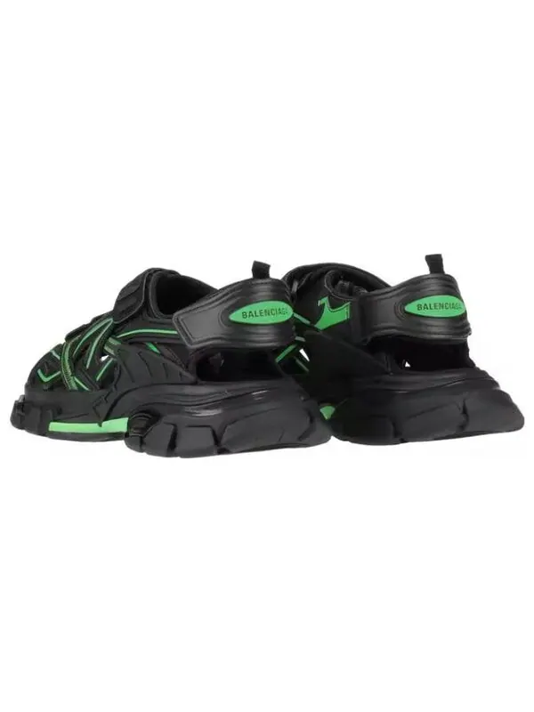 Сандалии track 2.0 sandals 'black green' Balenciaga — изображение 2 из 4, черный/зеленый