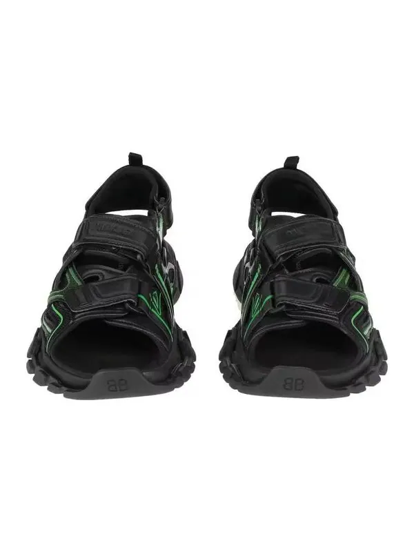 Сандалии track 2.0 sandals 'black green' Balenciaga — изображение 3 из 4, черный/зеленый