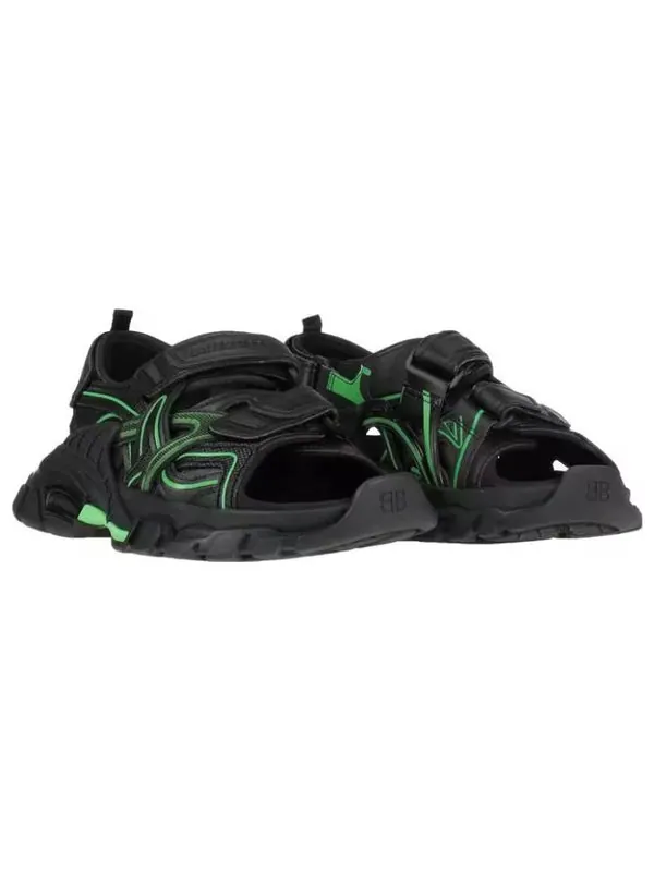 Сандалии track 2.0 sandals 'black green' Balenciaga — изображение 4 из 4, черный/зеленый