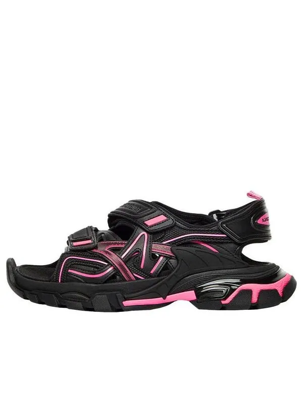 Сандалии track sandal 'black pink' Balenciaga — изображение 1 из 4, черный/розовый