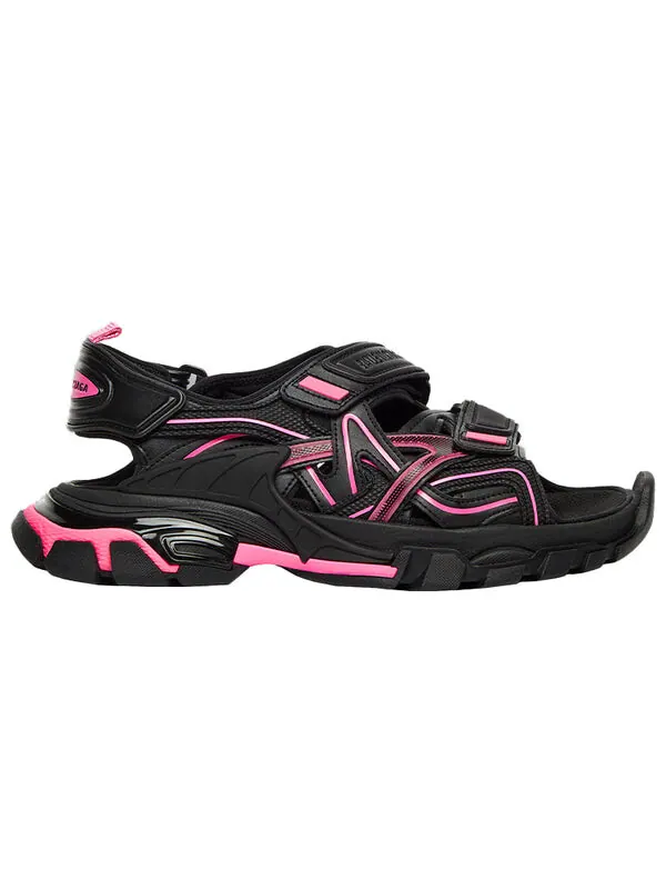 Сандалии track sandal 'black pink' Balenciaga — изображение 2 из 4, черный/розовый