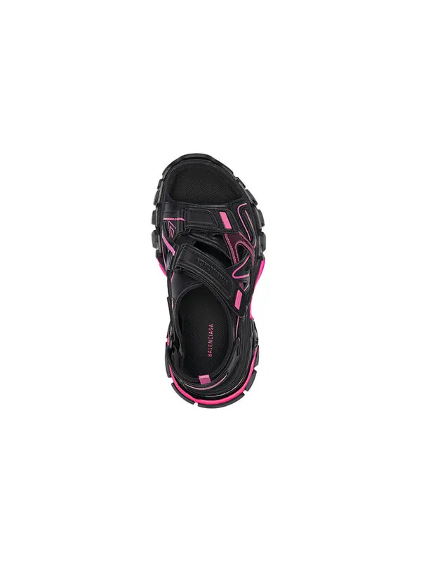 Сандалии track sandal 'black pink' Balenciaga — изображение 4 из 4, черный/розовый