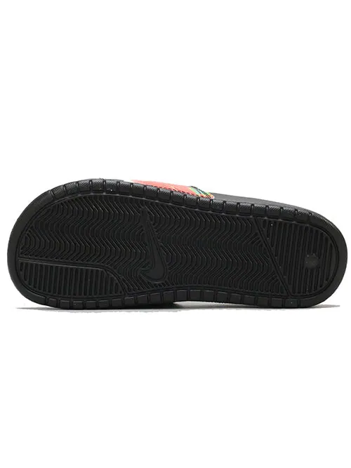 Тапочки benassi jdi print 'black floral' Nike — изображение 4 из 4, черный