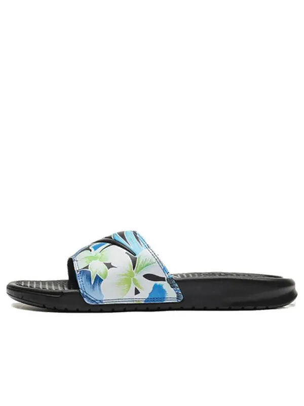 Тапочки benassi jdi print 'black' Nike