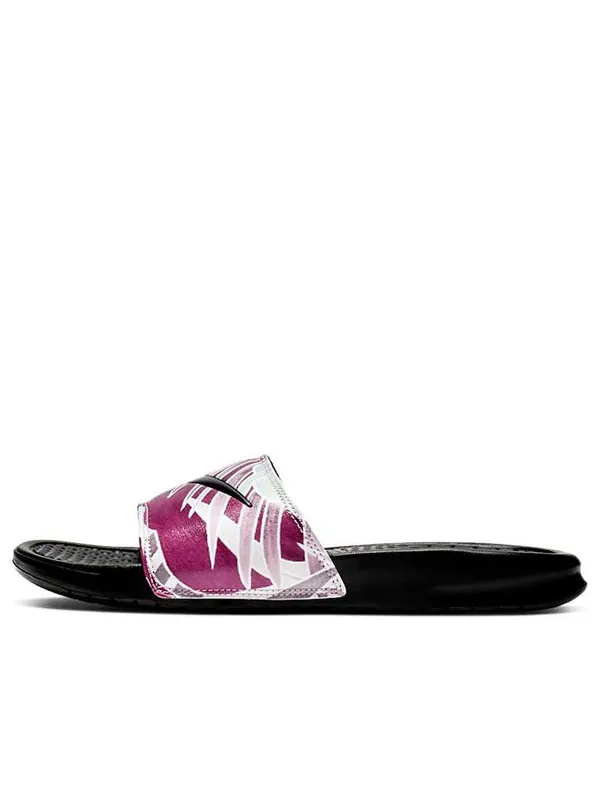Тапочки benassi jdi print 'black active fuchsia' Nike