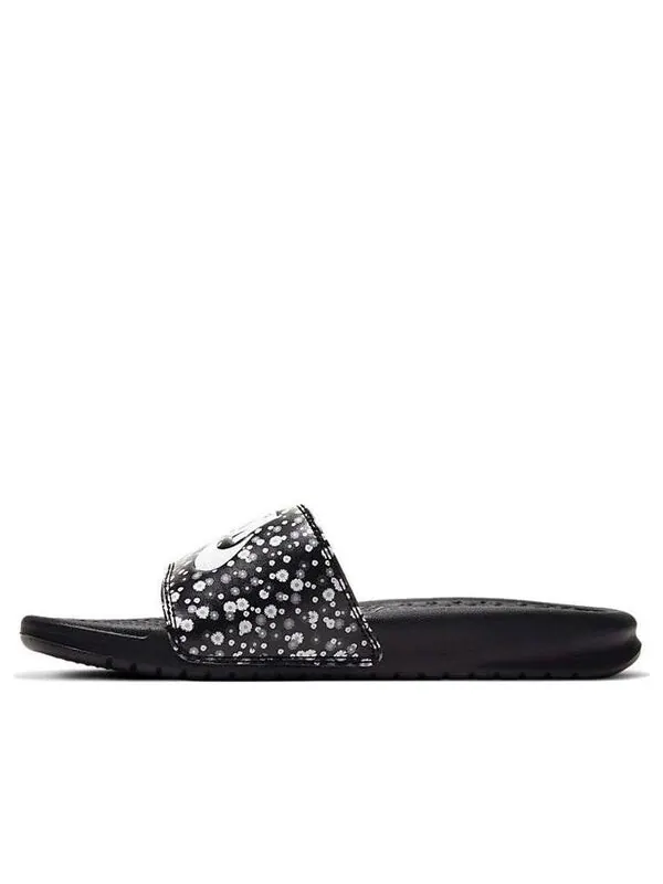 Тапочки benassi jdi floral slide 'black' Nike