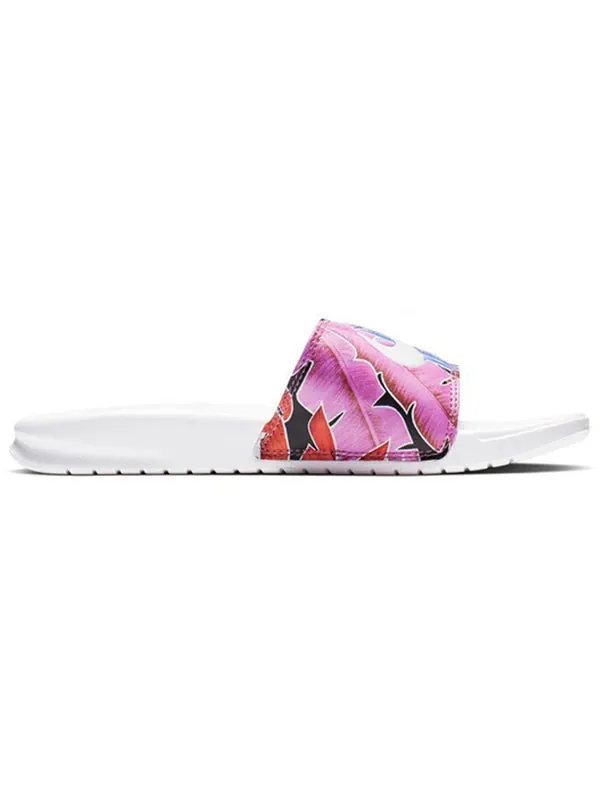 Тапочки benassi jdi print 'ember glow' Nike — изображение 2 из 4, белый