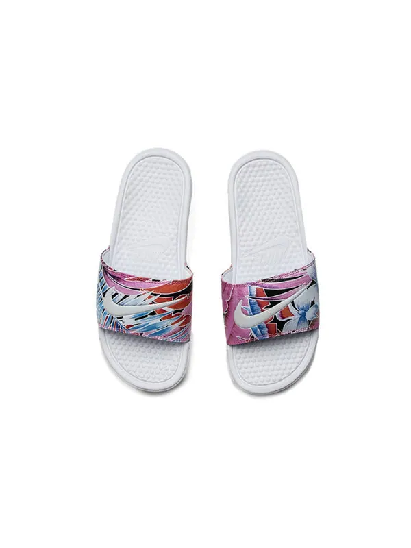 Тапочки benassi jdi print 'ember glow' Nike — изображение 3 из 4, белый