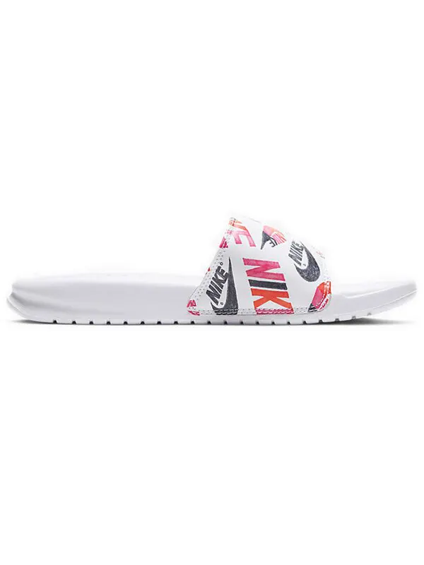 Тапочки benassi jdi принт Nike — изображение 2 из 4, белый/мульти