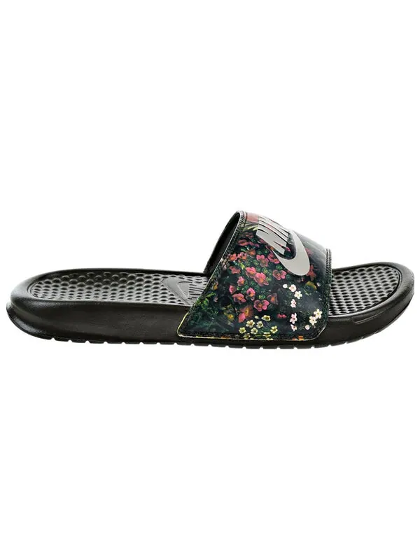 Тапочки benassi print 'just do it' Nike — изображение 2 из 4, хаки/светлый