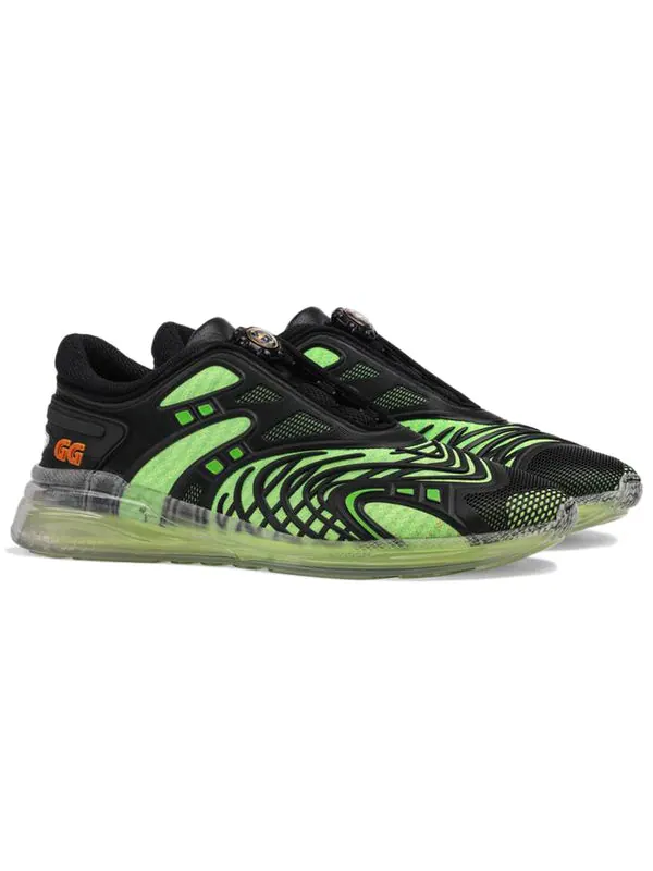 Кроссовки ultrapace r 'black green' Gucci — изображение 3 из 4, зеленый
