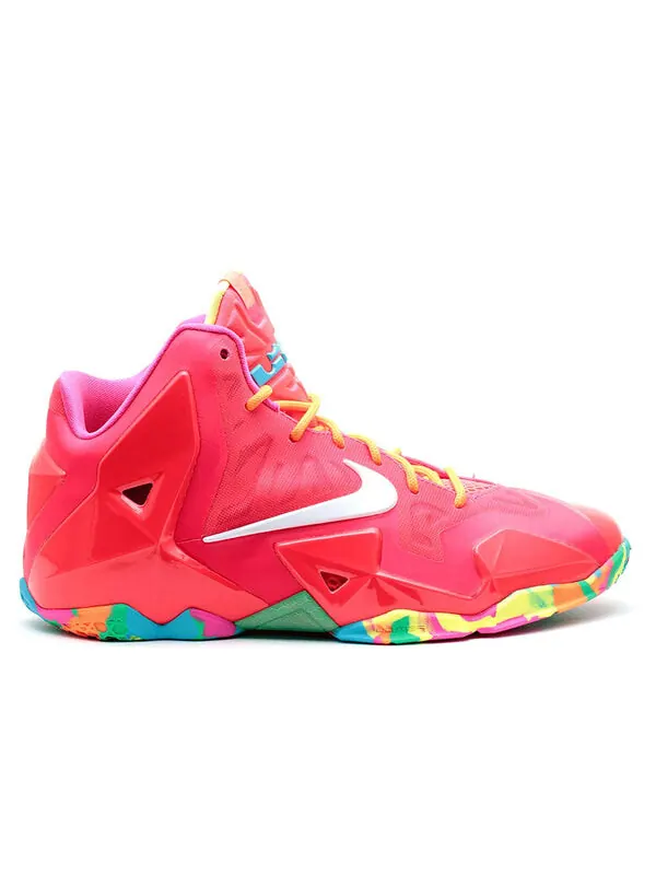 Кроссовки (GS) Nike Lebron 11 'Fruity Pebbles' — изображение 2 из 4, красный/мульти