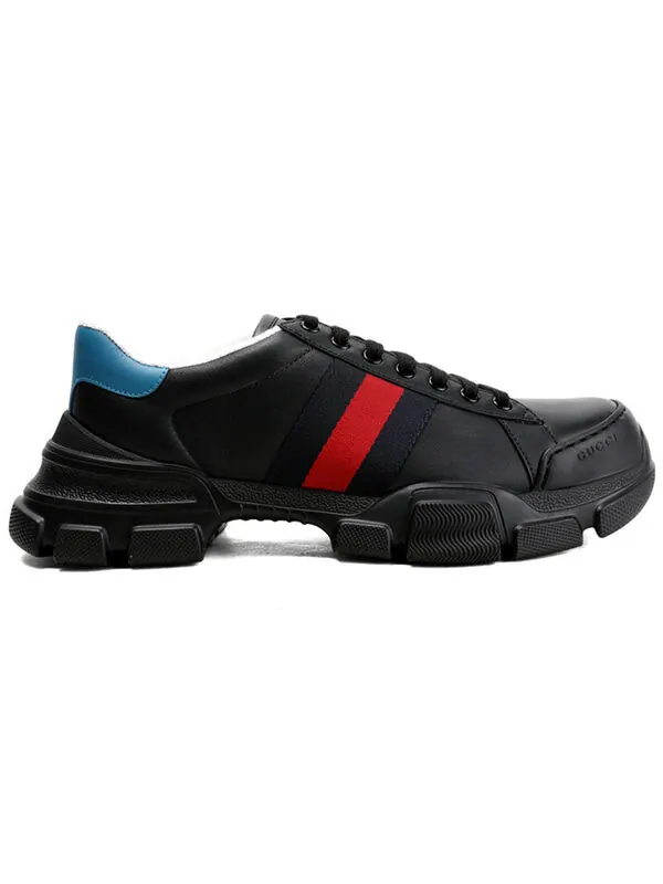 Кроссовки nathan 'black' Gucci — изображение 2 из 4, черный/синий/красный
