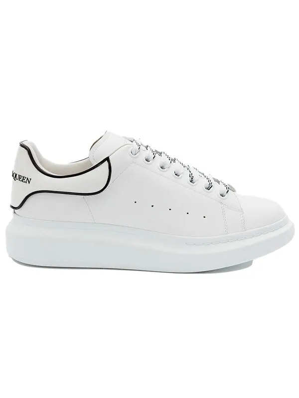 Кроссовки oversized sneaker 'white black trim' Alexander Mcqueen — изображение 2 из 4, белый/черный