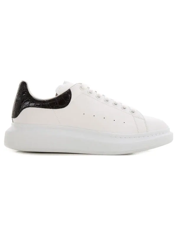 Кроссовки oversized sneaker 'black crocodile' Alexander Mcqueen — изображение 2 из 4, белый/черный