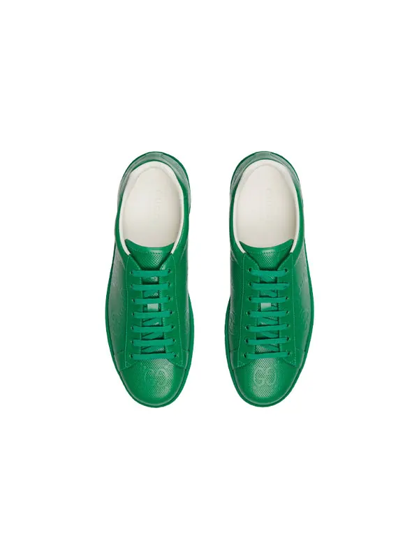 Кроссовки ace series g printing sports shoe 'green' Gucci — изображение 4 из 4, зеленый