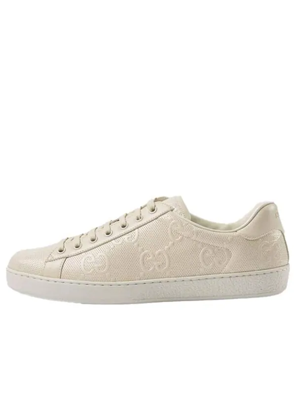 Кроссовки ace 'gg embossed - white' Gucci — изображение 1 из 4, белый