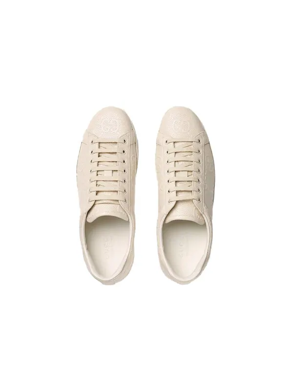 Кроссовки ace 'gg embossed - white' Gucci — изображение 3 из 4, белый