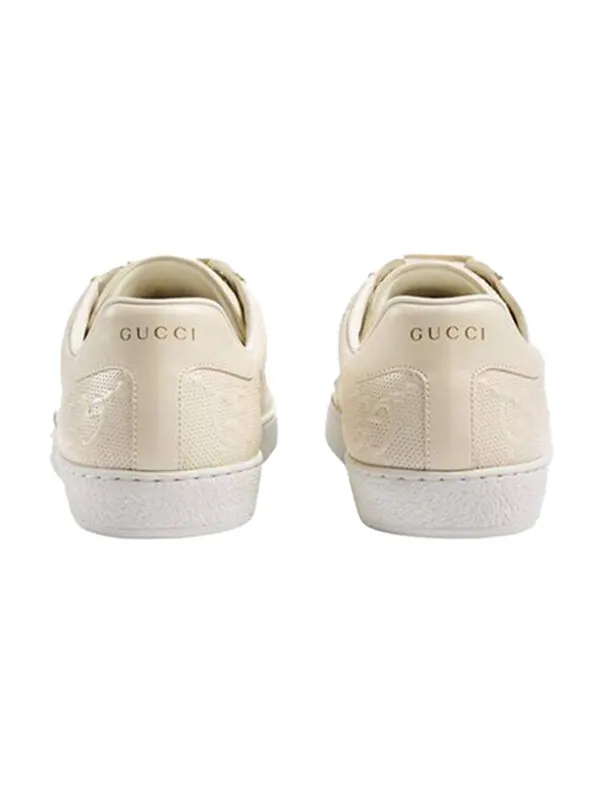 Кроссовки ace 'gg embossed - white' Gucci — изображение 4 из 4, белый