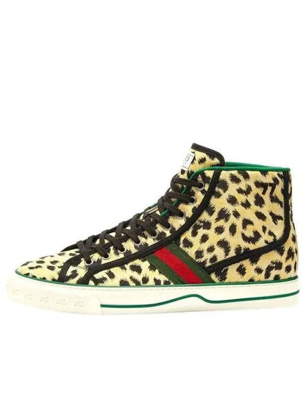 Кроссовки tennis 1977 high top sneakers 'yellow black' Gucci — изображение 1 из 2, желтый/черный/мульти