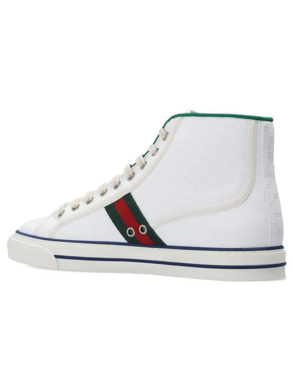 Кроссовки tennis 1977 high 'white mini gg' Gucci — изображение 3 из 3, белый/зеленый/красный