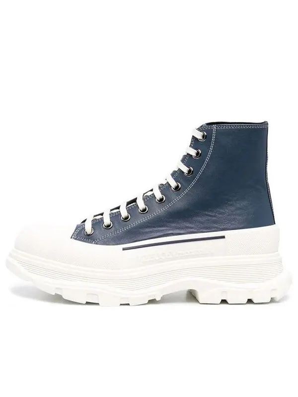 Кроссовки tread slick lace up boot 'navy leather' Alexander Mcqueen — изображение 1 из 4, темно-синий