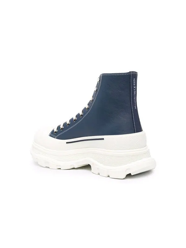 Кроссовки tread slick lace up boot 'navy leather' Alexander Mcqueen — изображение 3 из 4, темно-синий