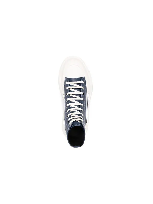 Кроссовки tread slick lace up boot 'navy leather' Alexander Mcqueen — изображение 4 из 4, темно-синий