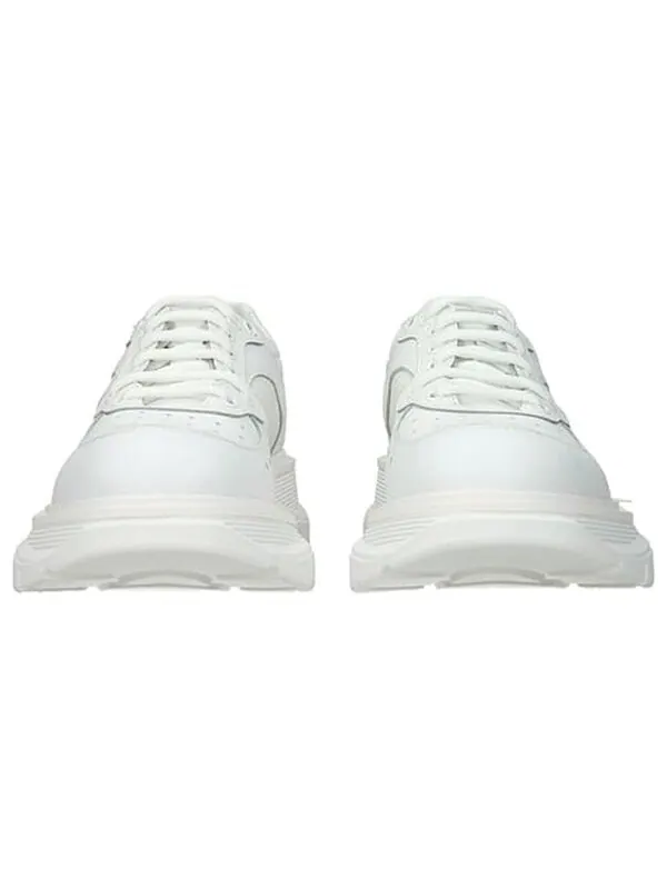 Кроссовки tread suede-panelled leather trainers 'white' Alexander Mcqueen — изображение 4 из 4, белый