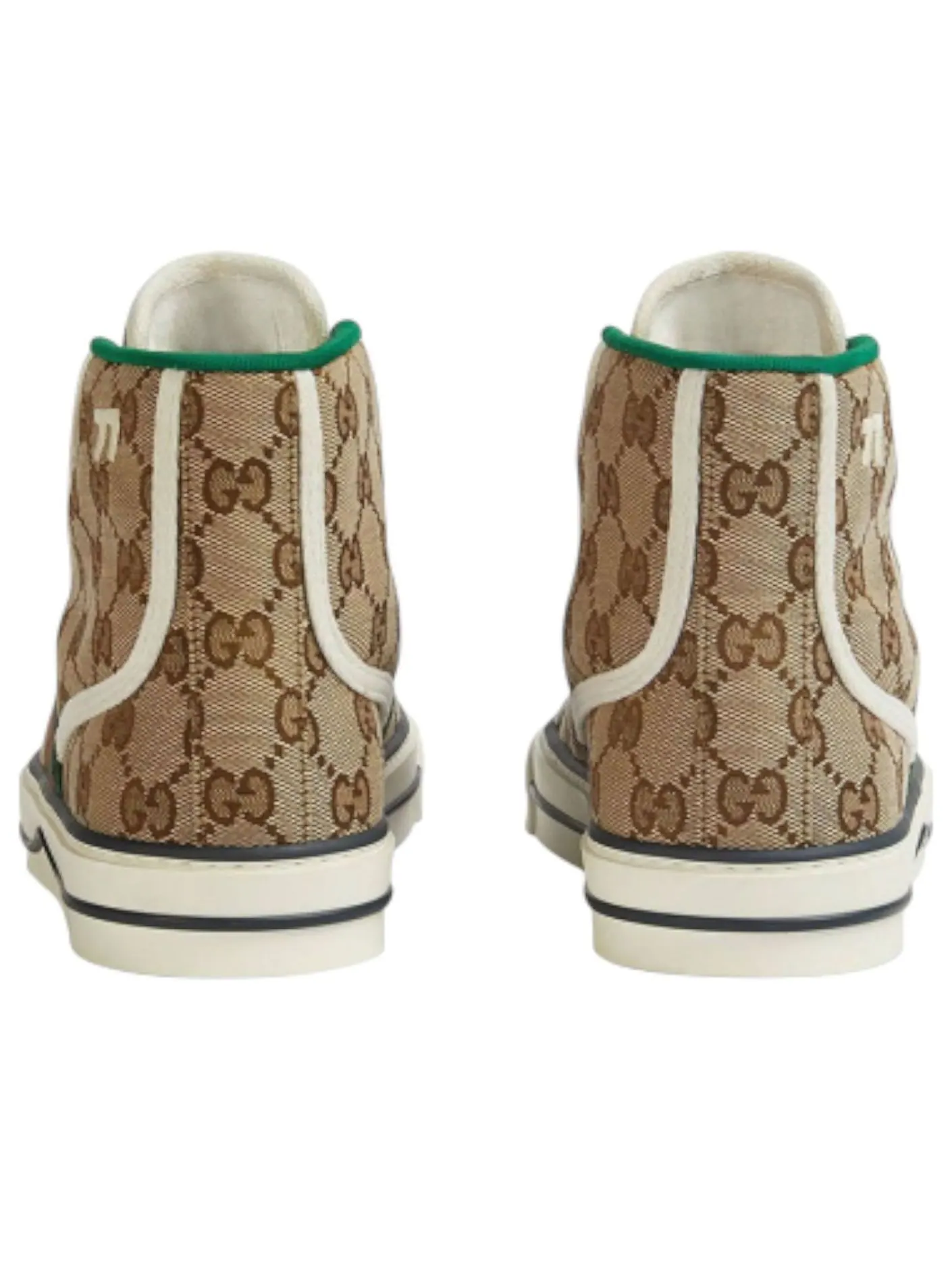 (WMNS) Кроссовки Gucci Tennis 1977 High Top GG 'White Red Green' — изображение 4 из 4, белый/красный/зеленый