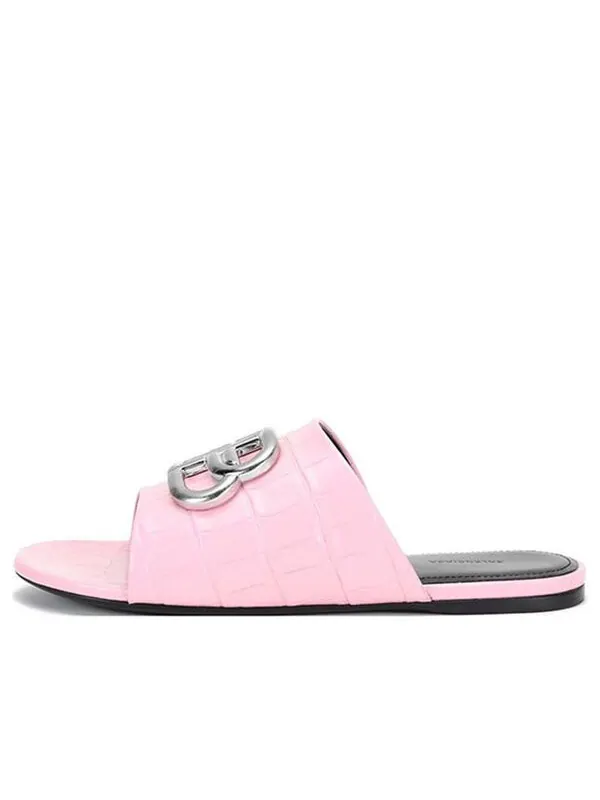 Тапочки bb cosy mules 'pink black' Balenciaga
