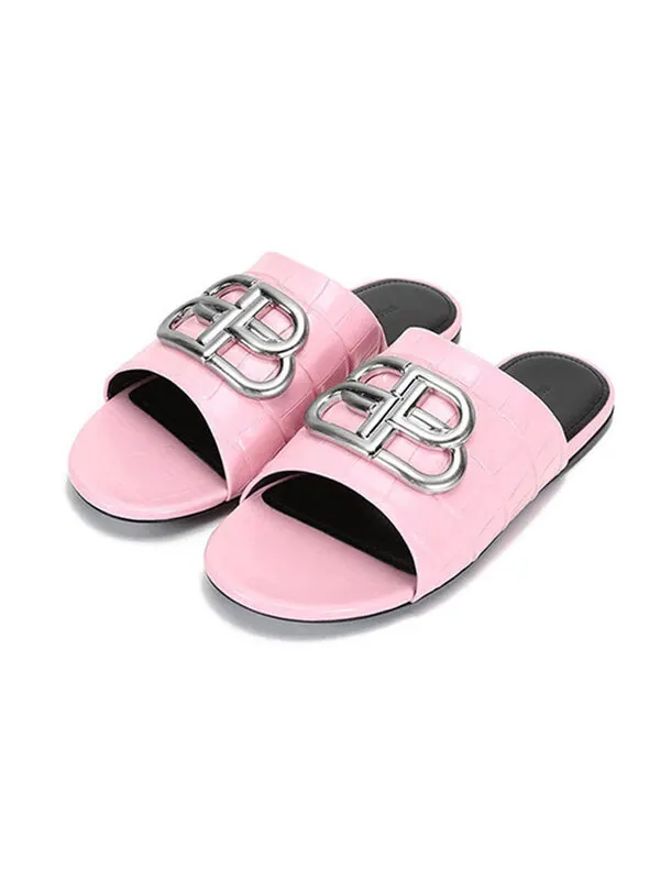 Тапочки bb cosy mules 'pink black' Balenciaga — изображение 3 из 4