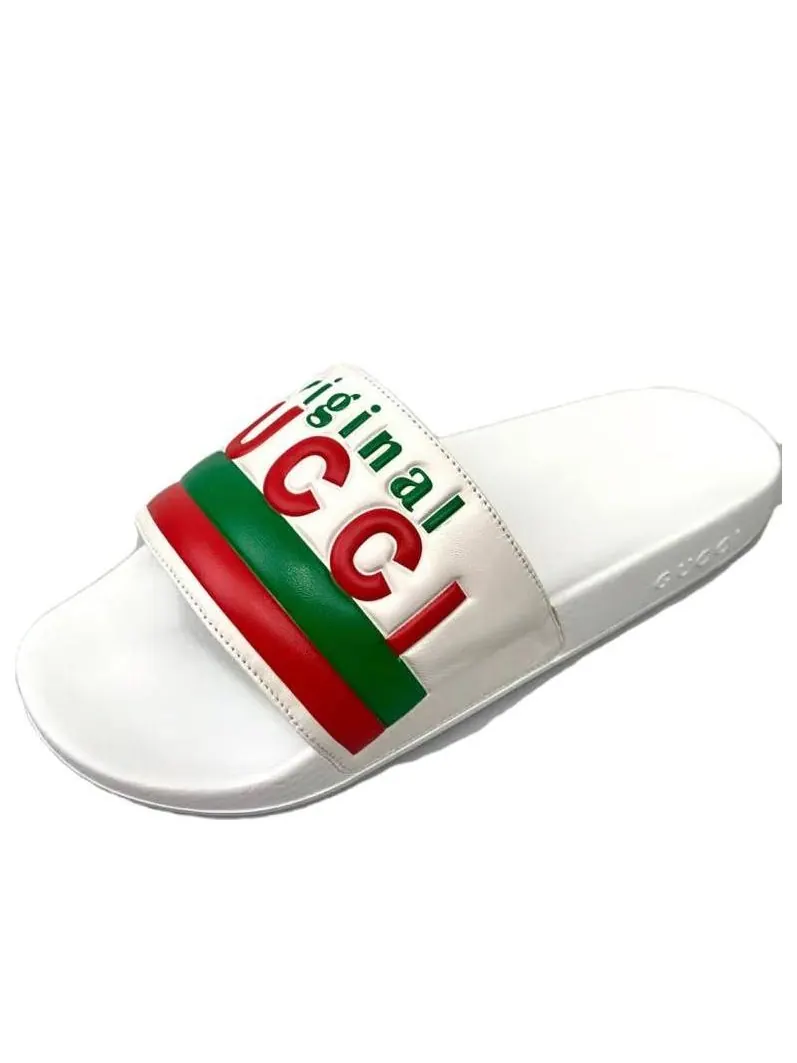 Сандалии Gucci Slide 'Original Gucci - White' 630606-DIR00-9014 — изображение 1 из 4, белый