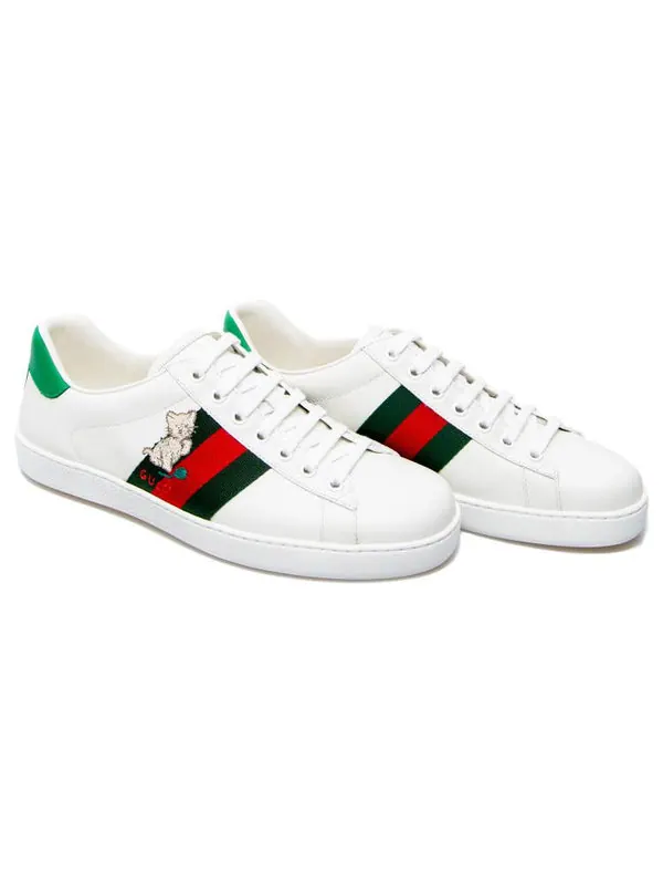 Кроссовки ace 'kitten' Gucci — изображение 3 из 4, белый
