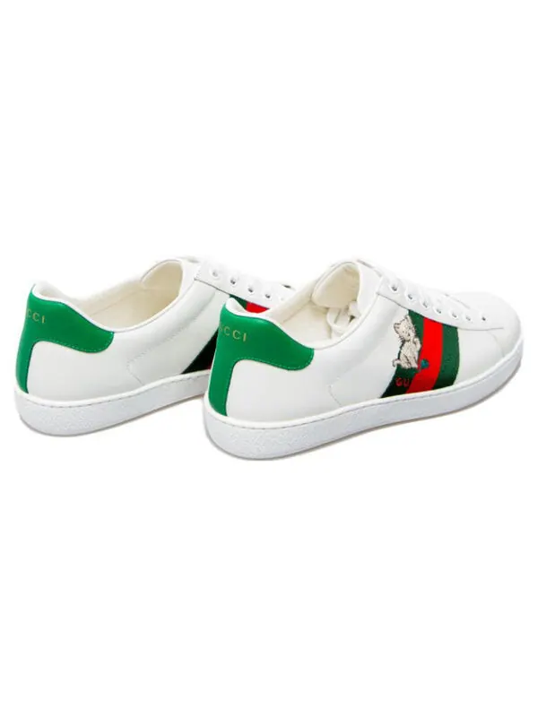 Кроссовки ace 'kitten' Gucci — изображение 4 из 4, белый