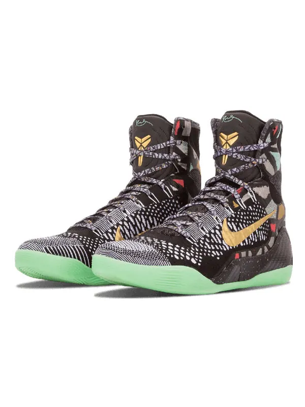 Кроссовки kobe 9 elite Nike, мульитколор — изображение 2 из 4, мульти-/зеленый-черный