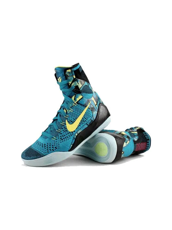 Кроссовки kobe 9 elite Nike — изображение 2 из 4, зеленый/синий