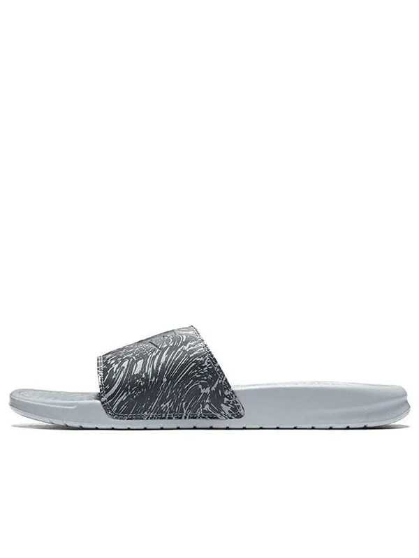 Тапочки benassi jdi slide 'wolf grey' Nike — изображение 1 из 4, черный/белый