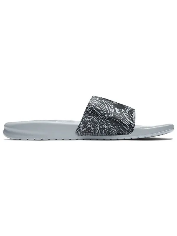 Тапочки benassi jdi slide 'wolf grey' Nike — изображение 3 из 4, черный/белый
